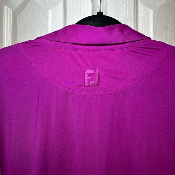 FootJoy FJ - Men’s Sporty Athletic Basic Vibrant Purple Golf Polo in Size XL - Picture 5 of 11